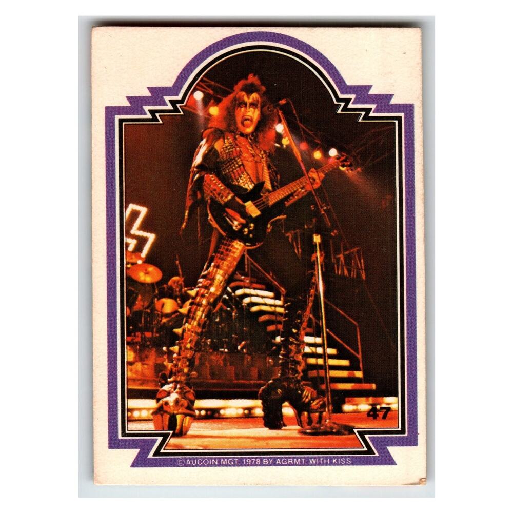 Kiss Gene Simmons 1978 Kiss Card 47 Aucoin Mgt